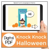 Halloween Activity Speech Therapy | Digital PDF | Early In