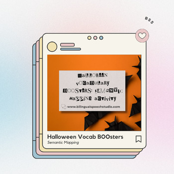 Preview of Halloween Activity- Vocabulary BOOsters: Building Word-Webs with Tier-2 Vocab.