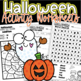 Halloween Activity Worksheets for First Grade