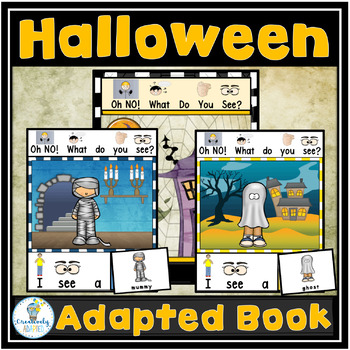 Preview of Halloween Adapted Book (PreK-2/SPED/ELL)