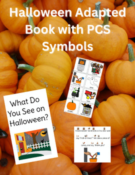 Preview of Halloween Adapted Book using PCS Symbols for special education