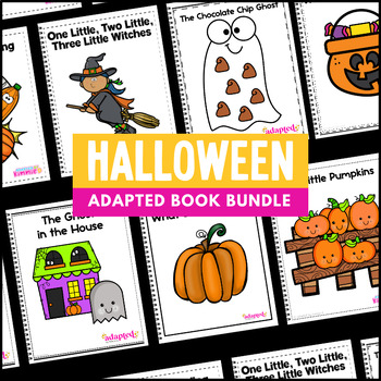 Preview of Halloween Special Education Adapted Books Unit for Circle Time and More