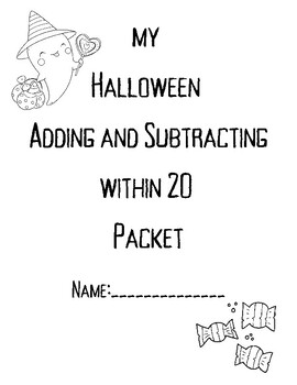 Preview of Halloween Adding and Subtracting Within 20