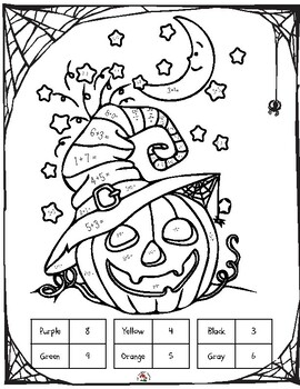 Halloween Addition Colouring Pages - French & English by The Toadstool ...