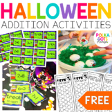 FREE Halloween Addition Practice | Halloween Math Centers