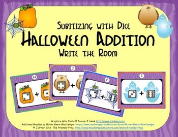 Preview of Halloween Addition {Subitizing with Dice}