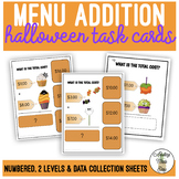 Halloween Addition Task Cards