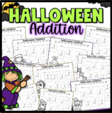 Halloween Addition Worksheets Math Simple Adding