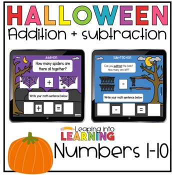Preview of Halloween Addition and Subtraction | BOOM ™ Cards