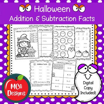 Preview of Halloween Addition and Subtraction Facts