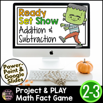 Preview of Halloween Addition and Subtraction Games | Halloween Math Google Slides