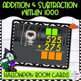 Halloween Addition and Subtraction with regrouping BOOM™ Cards