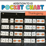 Thanksgiving Addition to 10 Pocket Chart Center