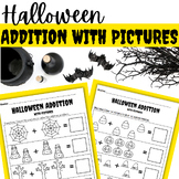 Halloween Addition with Pictures - 12 Addition to 5, 10 an