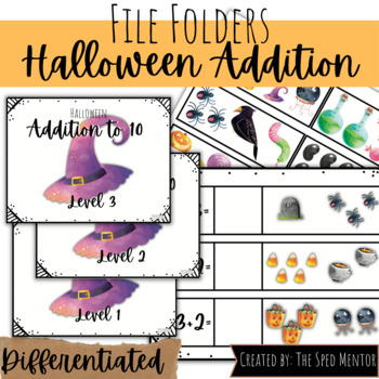 Preview of Halloween Addition within 10 File Folder