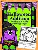 Halloween Additon Math Color Code