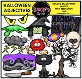 Halloween Adjectives Clip Art Bundle {Educlips Clipart}