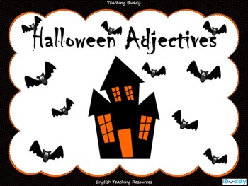 Preview of Halloween Adjectives (PowerPoint and worksheets)