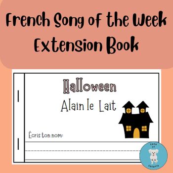 Preview of Halloween!  Alain le Lait  **Extension Book and Flashcards