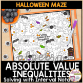 Halloween Algebra 1 Solving Absolute Value Inequalities Ma