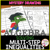 Halloween Algebra 1 Solving Multi Step Inequalities Math Activity
