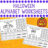 Halloween Alphabet Beginning Sounds Worksheet