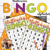 Halloween Alphabet Bingo Cards for Preschoolers
