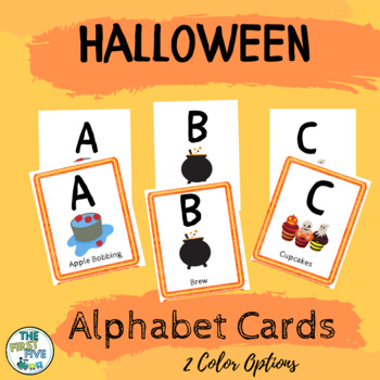 Halloween Alphabet Cards by The First Five | Teachers Pay Teachers