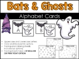 Halloween Alphabet Cards - ghosts and bats