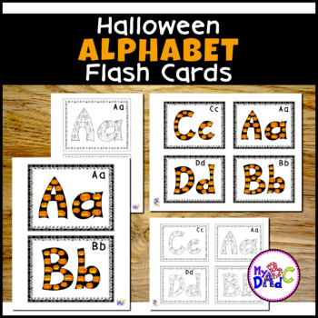 Preview of Halloween Alphabet Flash Cards