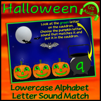 Preview of Halloween Alphabet Letter Sound Match Lowercase