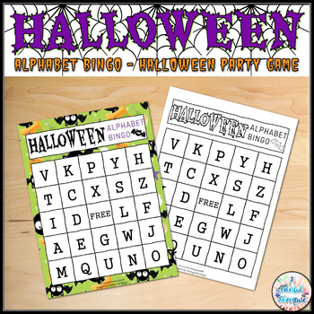 Preview of Halloween Alphabet Letters Bingo Game for October {Printable & Digital Resource}