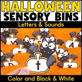 Halloween Alphabet Sensory Bins