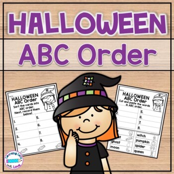 Halloween Alphabetical Order by Learning Lots with Love | TPT