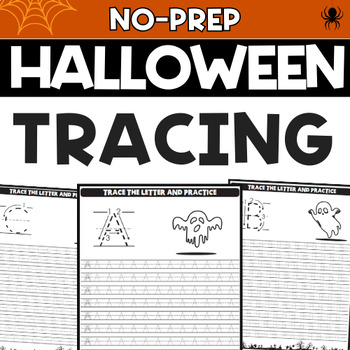 Halloween Tracing Book Pencil Control Graphic by Teachermmm