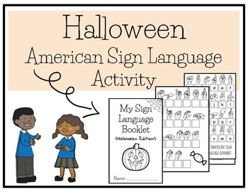 Preview of Halloween American Sign Language Activity