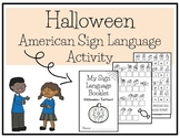 Halloween American Sign Language Activity