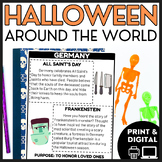 Halloween Around the World Reading Comprehension Activity 