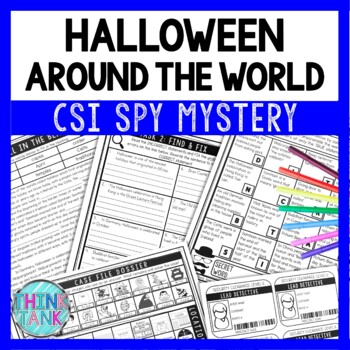 Preview of Halloween Around the World Reading Comprehension CSI Spy Mystery - Close Reading