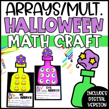 Preview of Halloween Arrays/Multiplication Math Craft