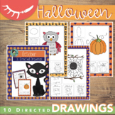Halloween Art Activities │Halloween Directed Drawing