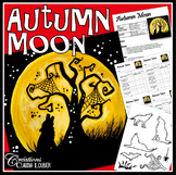 Halloween Art Activity and Lesson for Kids. Autumn Moon