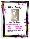 Halloween Art Project - How to Make Spiral Ghosts