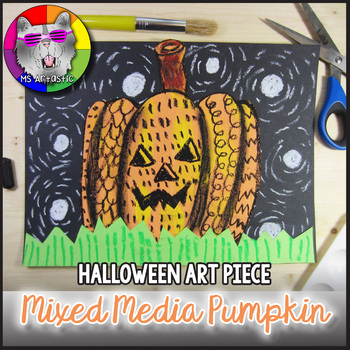 Preview of Halloween Art Project, Pumpkin Line Art FREEBIE