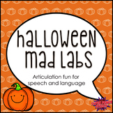 Halloween Mad Labs for Speech