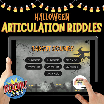 Preview of Halloween Articulation Riddles /r/, /s/, /l/