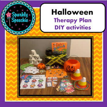 Preview of Halloween Articulation Speech Therapy Lesson Plan- FREE-EASY DIY Instructions