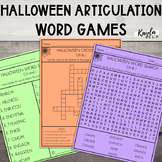 Halloween Articulation Word Games