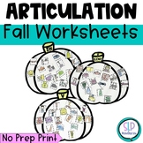 Halloween Articulation Worksheets and Craftivity l  No Pre