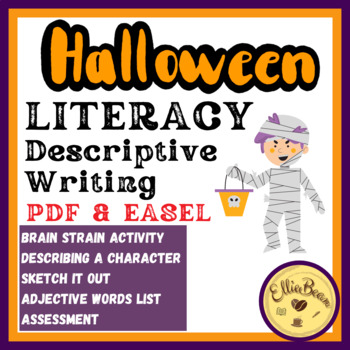 Preview of Literacy - Halloween Assignment -  Descriptive Writing - Middle School